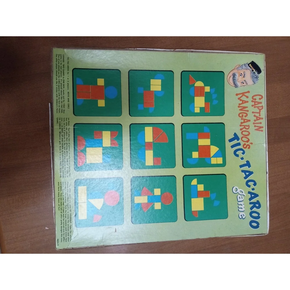 Captain Kangaroo Tic Tac‎ Roo Game Milton Bradley Vintage 1956 CBS Television